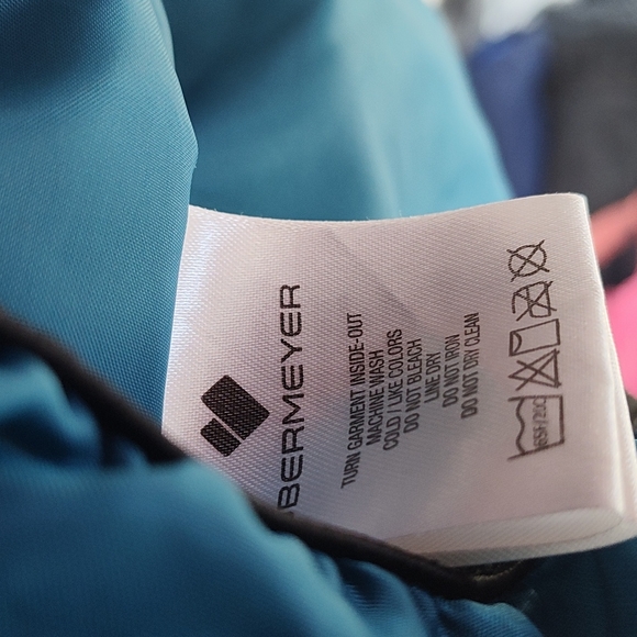 Obermeyer Teen Gage Radio Wave Patterned Hooded Ski/Snowboard Jacket Sz Teen XL - Picture 12 of 13